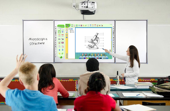 Màn hình bảng trắng Smartboard lớp học kỹ thuật số tương tác di động